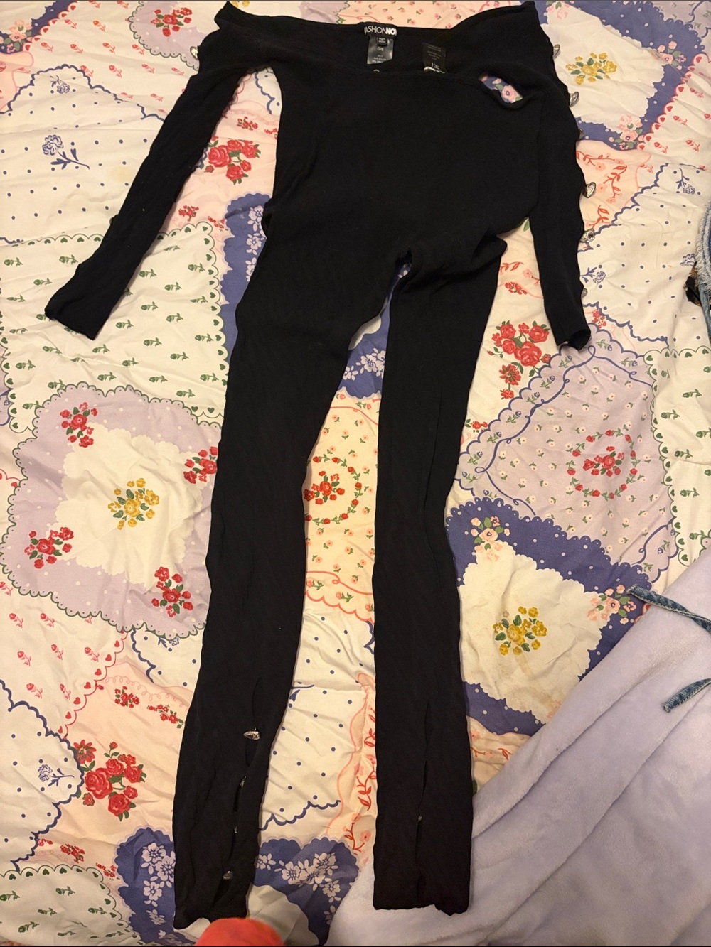 Fashion Nova Black Long Sleeve Set